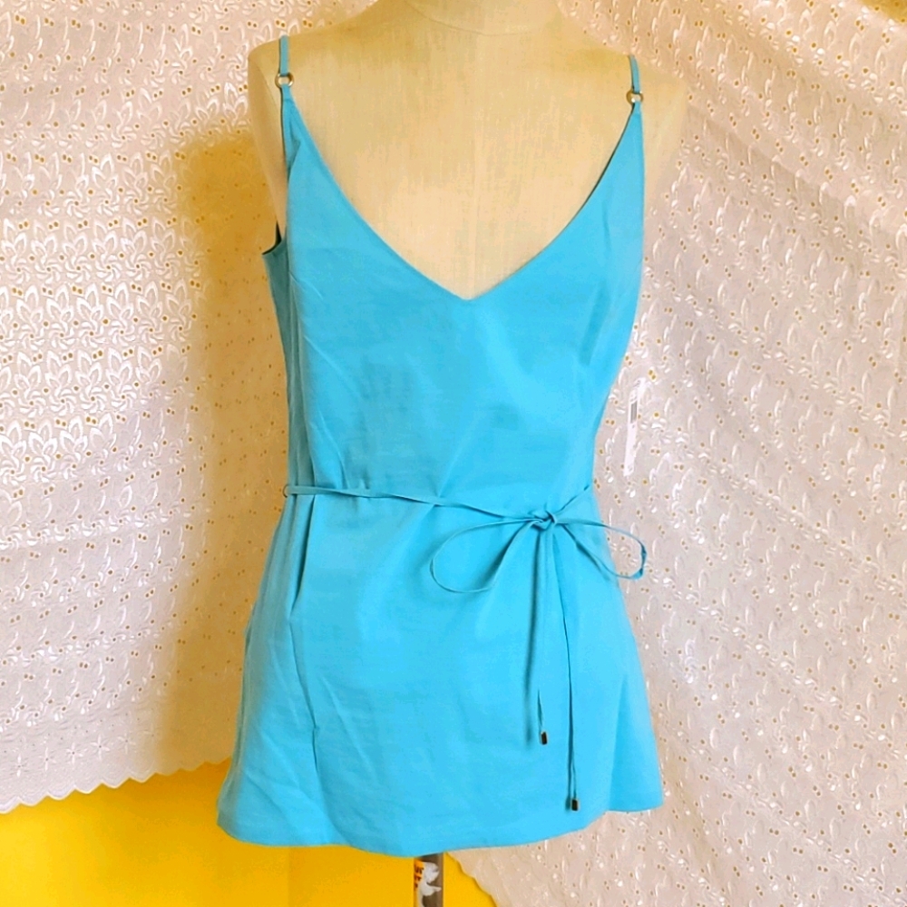 Tahari Blue Top